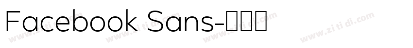 Facebook Sans字体转换